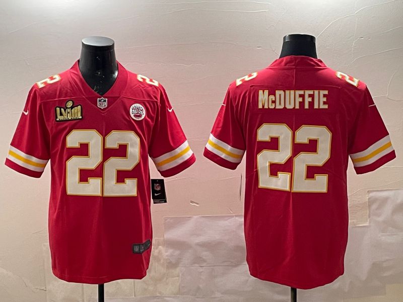 Men Kansas City Chiefs #22 Mcduffie Red Second generations 2025 Nike Limited NFL Jersey style 3